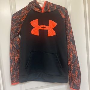 Black and Orange Under Armour sweatshirt